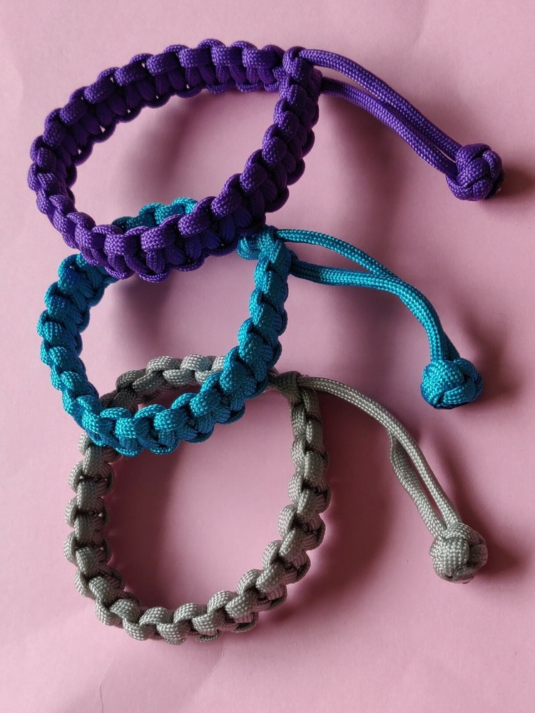 3 PACK HANDMADE MAD MAX FURY ROAD STYLE PARACORD BRACELET CHOOSE YOUR COLORS