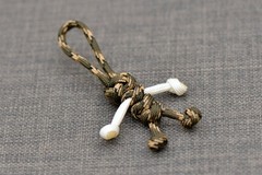 Handmade 550 Paracord Key Small Little Guy Chain Camo Deep Woods