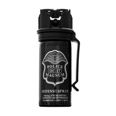3 POLICE MAGNUM Pepper Spray 2oz Stream Flip Top Belt Clip Self Defense Security