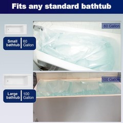 100 Gallon Emergency Water Storage Bladder, Food-Grade BPA Free Tub Bag, Surviva