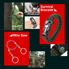 116PCS Survival Kit First Aid Emergency Gear Camping Hiking Bug Out Bag
