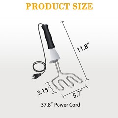 600W Electric Charcoal Starter for Big Green Egg, Kamado Joe, Weber Grills