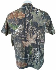 Mossy Oak Camo Shirt Men’s Large 42/44 Camouflage Short Sleeve Scent control
