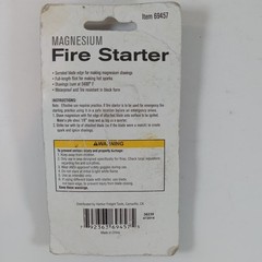 Magnesium Fire Starter Flint Striker Knife Campfire Tool Item 69457