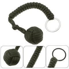 Paracord Monkey Fist Style Keychain Outdoor Hiking Accessory