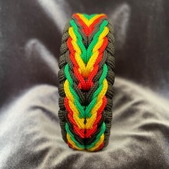 Paracord Bracelet Rasta, LGBT Rainbow, different colours, easy release clasp