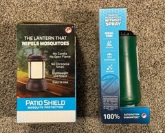 Thermacell Mosquito 15ft Repellent Patio Shield Lantern + MR-PSB Green w/ Refill