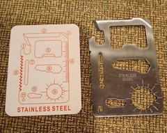 EDC Pocket Firestarter Ferro Rod Survival Kit Chainsaw Multitool Striker Fatwood