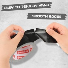 3 Pack Duct Tape 1.89 Inch x 60 Yard Total Heavy Duty 8.27Mil Waterproof Black