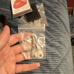 Survival Kit Hard Case w/ Compass, Fishing line, Multi-Tool Card and more