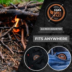 Tactiko Camping Fire Starter – Waterproof Survival Fire Starter for Wet Wood …