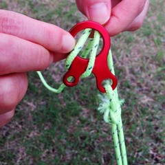 Pack of 10 Aluminum Guyline Wind Rope Buckle Cord Adjuster for Tent Red