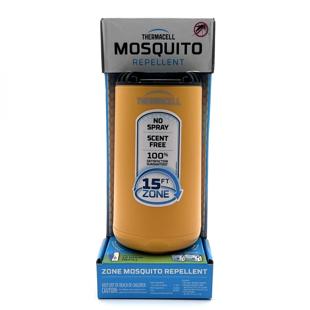 THERMACELL NEW Heat Activated 15 FT. Zone Mosquito Non Spray Repellent Orange