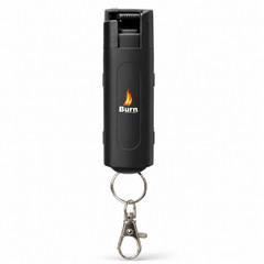 3 PACK Burn Pepper Spray 1/2oz Self Defense Security Keychain Black