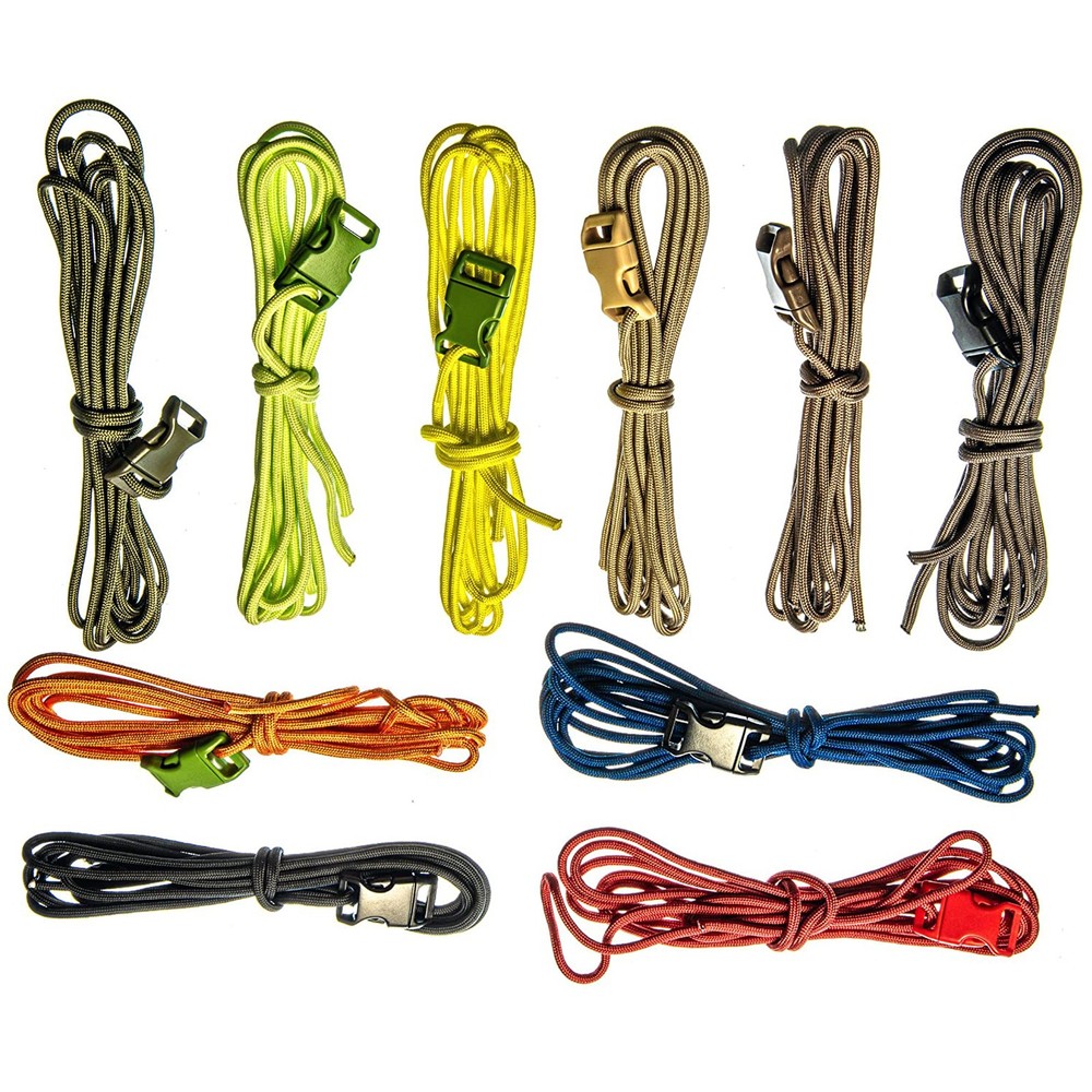 ASR Outdoor Assorted Colors Paracord Bracelet Making Kit Matching Buckles 10pc
