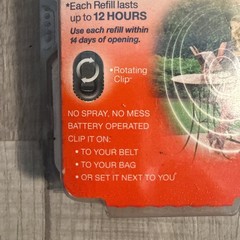 OFF! Clip‑On Mosquito Repellent Fan Circulated Kit 1 Fan + 1 Refill New Sealed