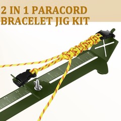 BBTO Paracord Bracelet Kit with Adjustable Length 4 to 13 inches, Army Green