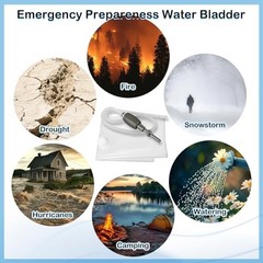 100Gallon Bathtub Bladder for Emergency Water Storage, BPA-Free Water Container
