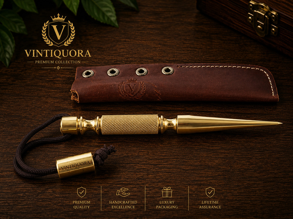 Premium Solid Brass Rope Splicing Tool | Handmade | Marine & Outdoor EDC