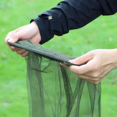 Olive Drab Mosquito Hat Insect Head Net Pocket Mesh Protection Bugs Flies Bees