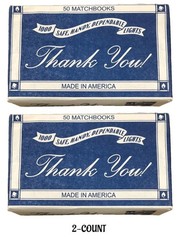100ct Thank You Matchbooks Matches for Birthday Wedding Party Favors 50/box