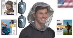 2-Pack Mosquito Head Net – Breathable Mesh for Protection Against Gnats & Midges