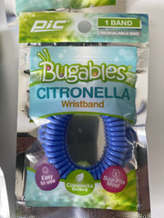 NEW BUGABLES Citronella Mosquito Repellent Wristband Reusable 10 Pack Assorted