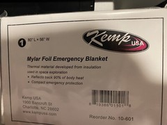 20 PACK • Mylar Foil Emergency Blanket. Survival Safety, lightweight and compact
