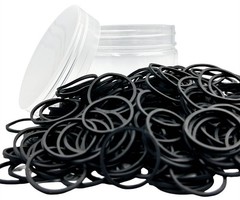 Black Rubber Bands, Size 10 rubber band 1 inch Elastic Band, 300