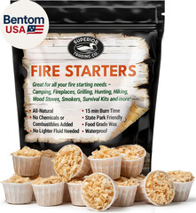 Superior Trading Fire Starter Pods in Resealable Packs – Fire Starters for Campf