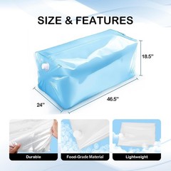 100Gallon Bathtub Bladder for Emergency Water Storage, BPA-Free Water Container