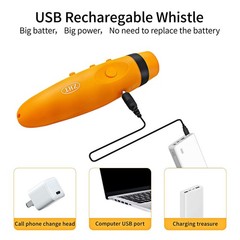 Electronic Whistles for Referees with USB Charging, 3 Tone High Volume Whistl…