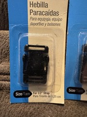 Black Paracord Bracelet, Luggage, Craft Buckles. Assortment.