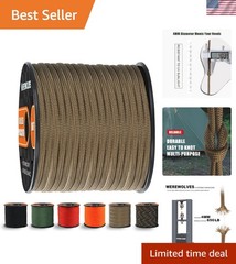 100′ & 200′ Heavy-Duty Paracord with 650lb Strength – Fray-Resistant Crafting