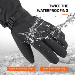 Velotrex Heated Gloves For Men Women 7.4V 3000Mah Heated Gloves Rechargeable