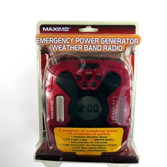 Maximo Concepts Weather Band Radio Emergency Power Generator Emergency Prepared