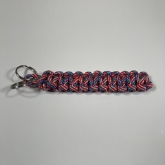 Handmade Braided Paracord Keychain Multicolor