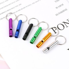 12 Pcs Emergency Whistle Aluminum Extra Loud Survival Whistle with Keychain
