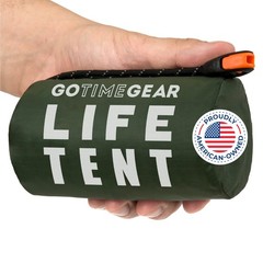 Survival Tent Emergency Shelter – 2-Person Green – Waterproof Windproof Tube Ten