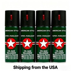 4 Pack Prosecure Pepper Spray 0.68oz Self Defense Safety Lock Security