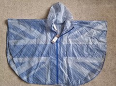 Stella Mccartney Adidas GB Poncho Cape. Rain. Blue White Size 32