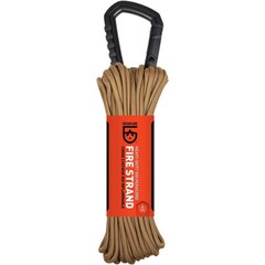 Gear Aid 50 ft. Heavy Duty Fire Strand 550 Paracord with Carabiner – Coyote