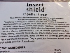 Insect Shield Eco Protection Built-in Permethrin Bug Repellent Blanket 68×56 NEW
