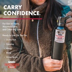 SABRE Frontiersman MAX Bear & Mountain Lion Deterrent Spray, 7.9 oz, 40 ft Range