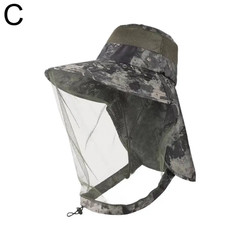 Bug Proof Sun Hat with Face Net UV Protection Fishing & Beekeeping Gear Full Cov