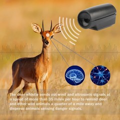 4 Pack Car Deer Whistle Warning for Car Horn Unit, Deer Whistle for Vehicles wit