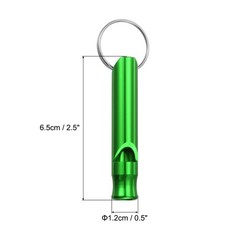 5pcs Emergency Whistles, Safety Outdoor Survival Whistle for Camping, Green