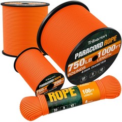 Paracord Rope 750 lb – 100ft 5/32″ Parachute Cord 4MM 12-Strand para Cord – H…