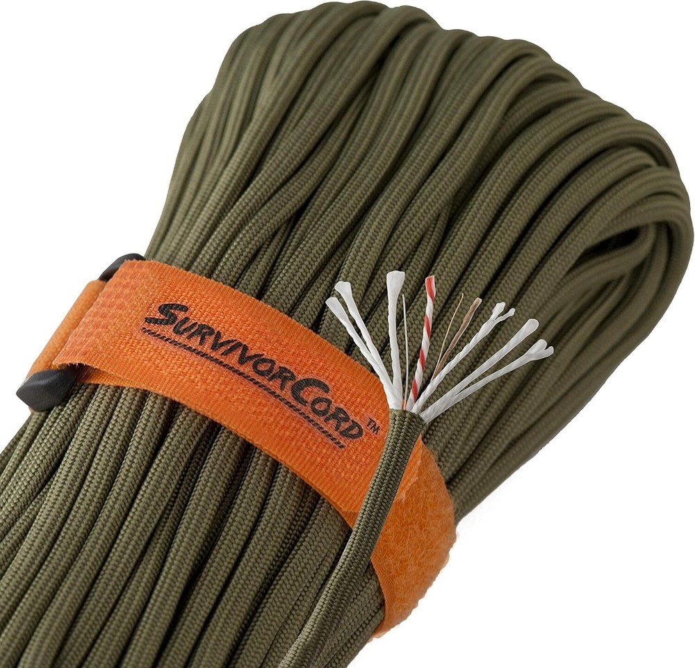 25 FT Hank Patented Rope – 3 Strand Military Specification Survival Rope