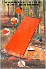 2x Emergency Blanket Thermal Sleeping Bag Waterproof Outdoor Survival Tent Light